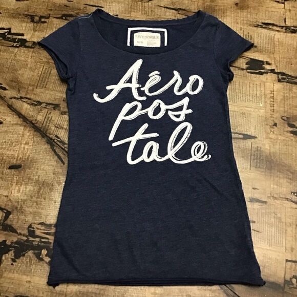 Aeropostale Blue Logo Tee - Picture 3 of 3